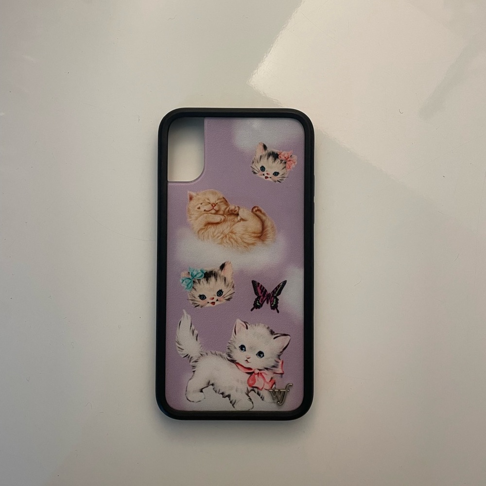 *LIKE NEW* iPhone X  Wildflower Kitten Case